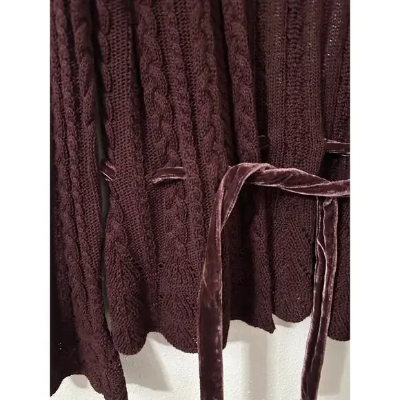 Lauren Ralph Lauren cable knit cardigan M - Picture 3 of 8